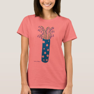 Camiseta de Arte: Vaso e Bluebells Detectados