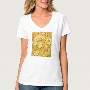 Camiseta de Arte Vestível Abstrata Pseudomorfo Dou