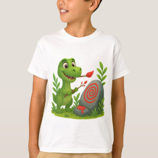 Camiseta de Artista de Dinossauro Fofo