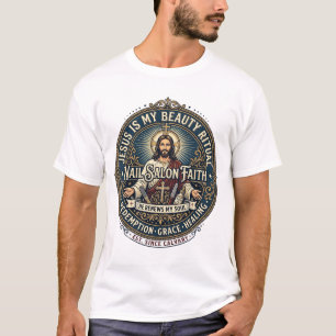 Camiseta de Artista de Unhas Jesus Nail Tech Inspi