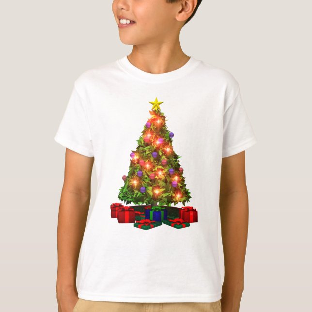 Camiseta de árvore de Natal (Frente)