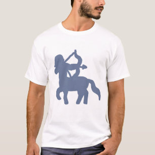 Camiseta de astrologia de Sagitário azul minimalis