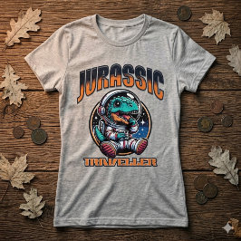 Camiseta de Astronauta Alien Dinosaurio Espacial D