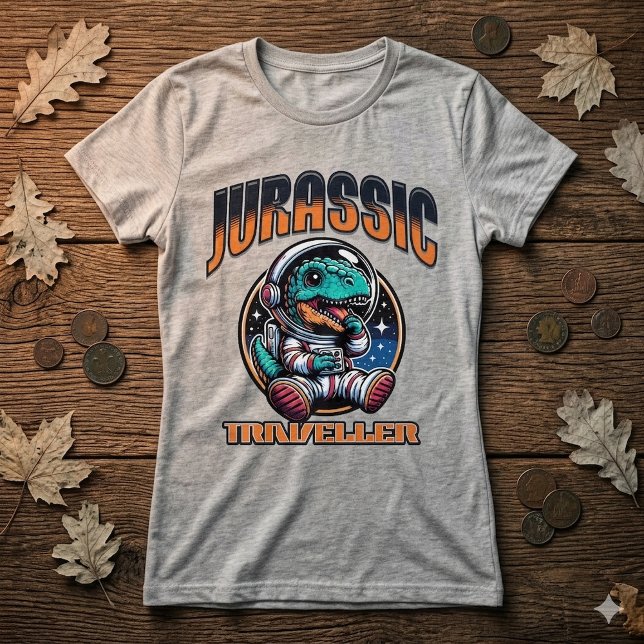 Camiseta de Astronauta Alien Dinosaurio Espacial D (Criador carregado)