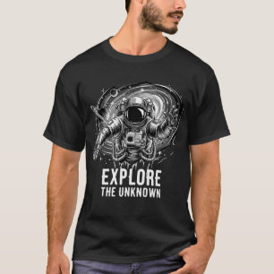 Camiseta de Astronauta Explore O Desconhecido   Sp