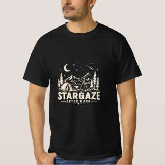 Camiseta de Astronomia Vintage para Acampamento No