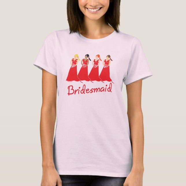 Camiseta de Atendedor de Bridesmaids (Frente)