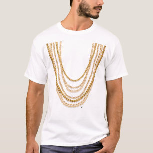 Camiseta De autoclismos grandes de ouro de de shirt
