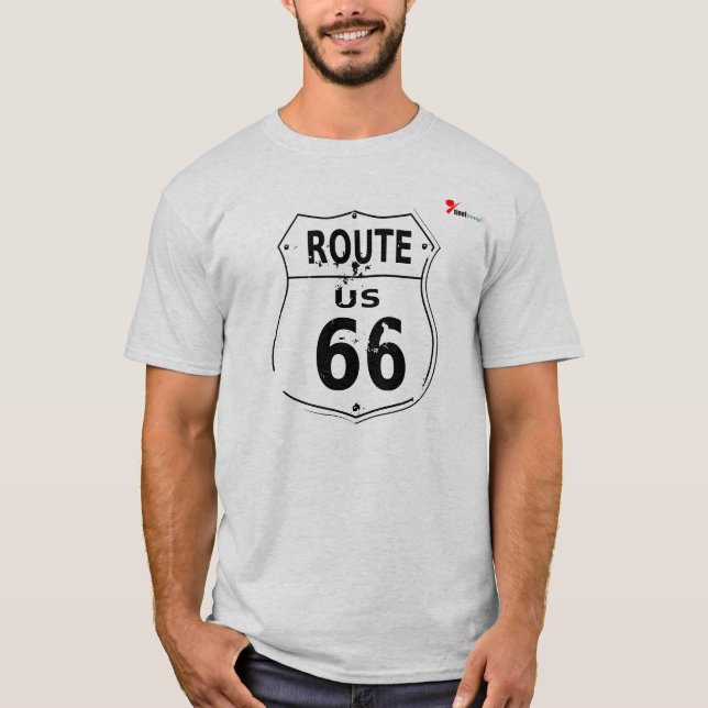Camiseta de Aventura da Rota 66 Clássica (Frente)
