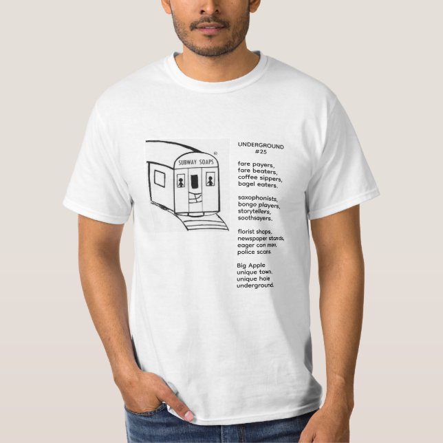 Camiseta de Aventura Turística no Metrô (Frente)