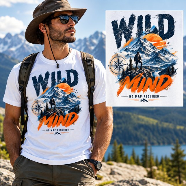 CAMISETA DE AVENTURA WILD MIND – Sem Mapa Necessár (Criador carregado)