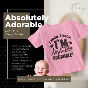 Camiseta de Baby Fine Jersey absolutamente Adoráve
