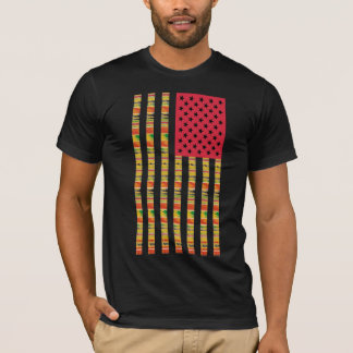 Camiseta de Bandeira Afro-Americana
