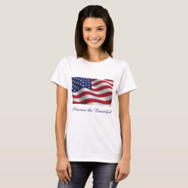 Camiseta de bandeira americana