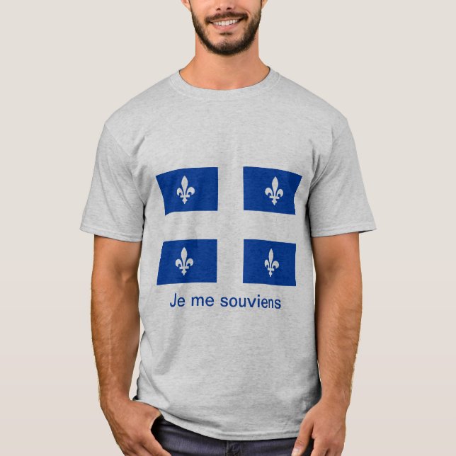 Camiseta de Bandeira do Quebec (Frente)