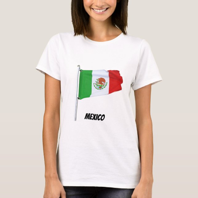 Camiseta de bandeira mexicana (Frente)