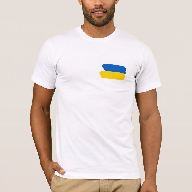 Camiseta de Bandeira Ucraniana (Frente)
