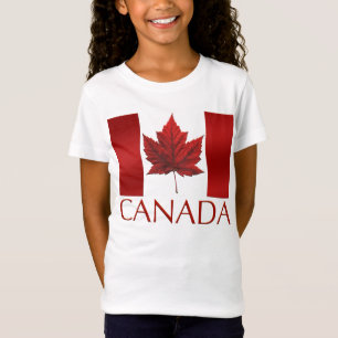 Camiseta de bandeiras do Canadá Camisa de suvenir 