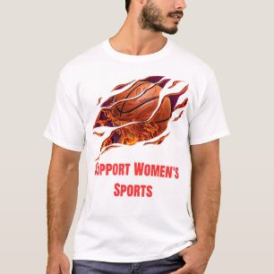 Camiseta de Basquete em Apoio aos Esportes Feminin