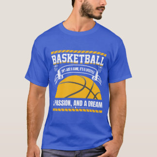 Camiseta de Basquete Estilo de Vida Paixão Sonho