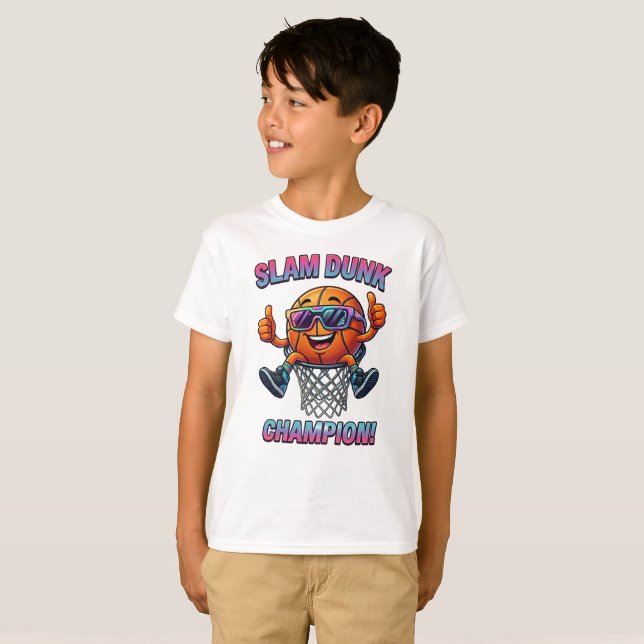 Camiseta de Basquete Infantil - Nome Personalizado (Frente Completa)