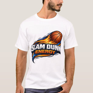 Camiseta de Basquete Slam Dunk Energy Laranja Ou