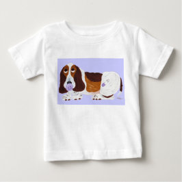 Camiseta de Basset Hound Bebê