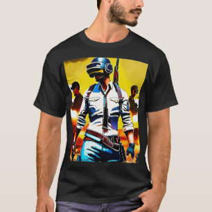 Camiseta de batalha móvel ou camiseta PUBG