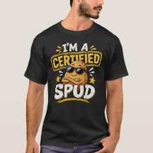 Camiseta de Batata Engraçada Certificada