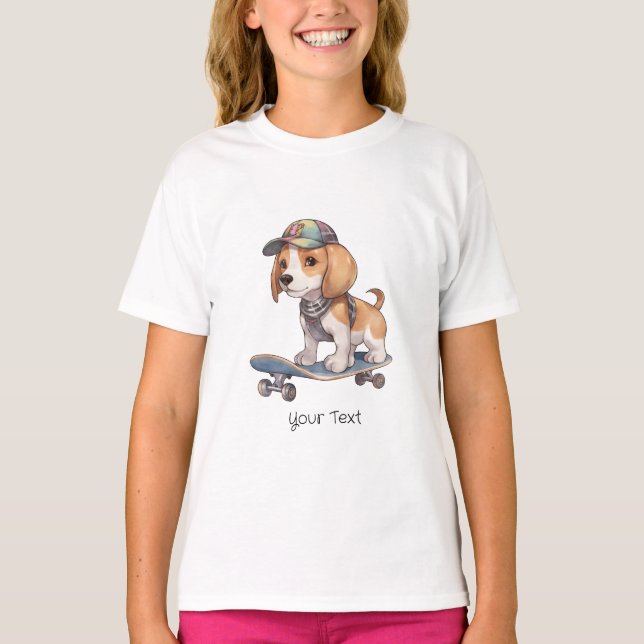 Camiseta de Beagle Watercolor (Frente)