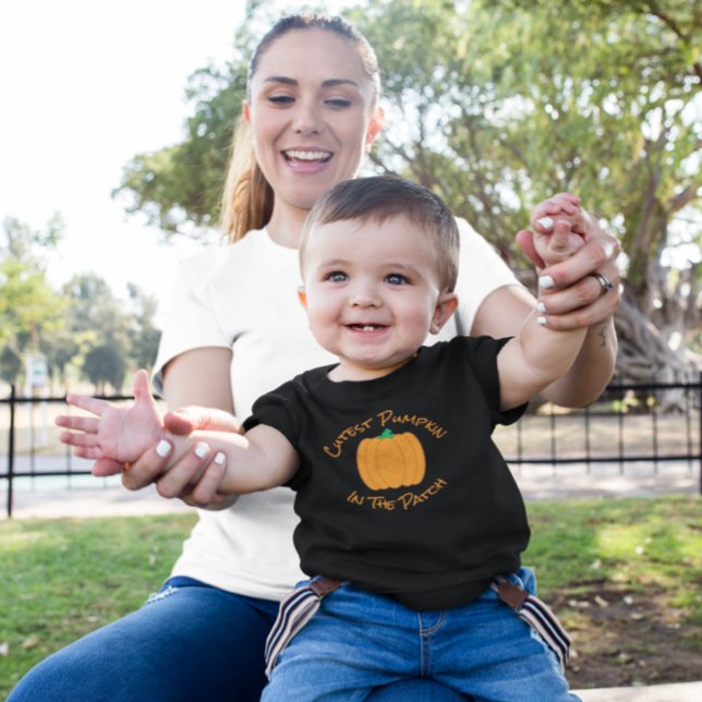 Camiseta de Bebê Abóbora Mais Fofa do Canto (Criador carregado)