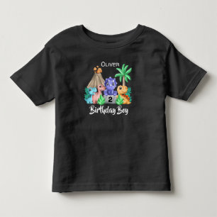 Camiseta de Bebê Adoráveis Dinossauros de Aniversá