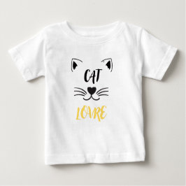 Camiseta de bebê amante de gatos