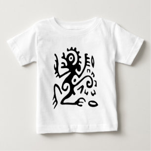Camiseta de Bebê Arte Tribal Abstrata