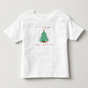Camiseta de Bebê Árvore de Natal Fofa