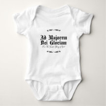 Camiseta de Bebê As Majorem Dei Gloriam Baby One P