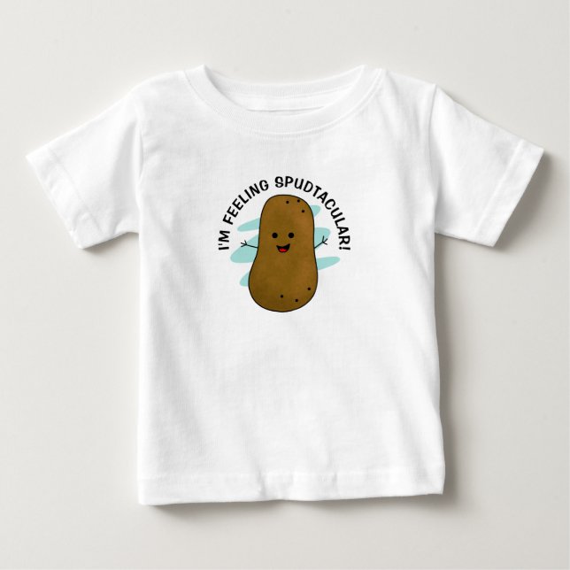Camiseta de Bebê Batata Esplendorosa (Frente)