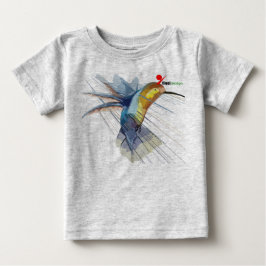 Camiseta de Bebê Beija-Flor Fofa