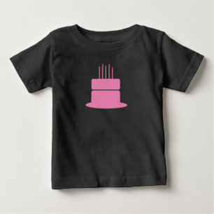 Camiseta de Bebê - Bolo de Aniversário Qualquer Co