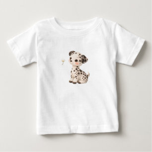 Camiseta de Bebê Cachorrinho – Bebês Fofos Manchad