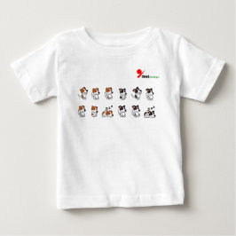 Camiseta de Bebê Cachorro Adorável