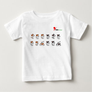 Camiseta de Bebê Cachorro Adorável