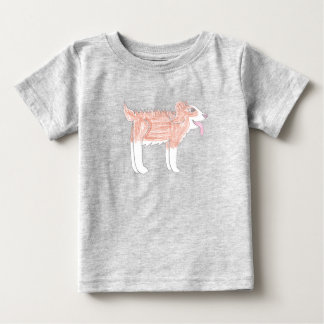 Camiseta de Bebê Cachorro Feliz