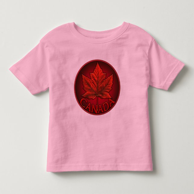 Camiseta de Bebê Canadá Roupas de Bebê Souvenir Ca (Frente)