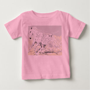 Camiseta de Bebê Cavalo Branco