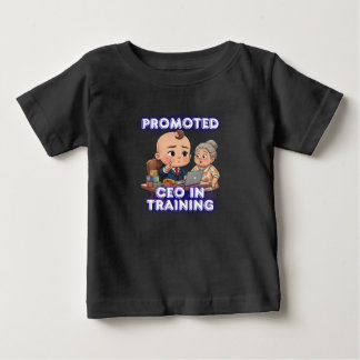 Camiseta de Bebê CEO em Treinamento – Presente Div