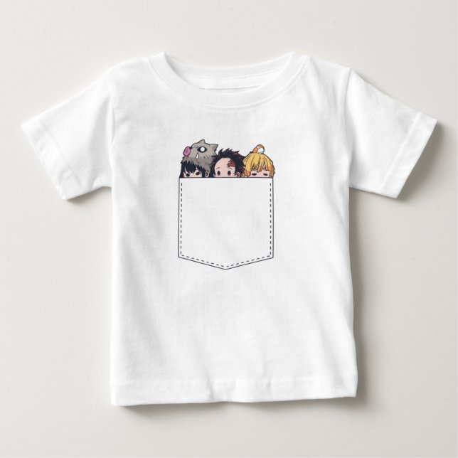 Camiseta de Bebê Cheia de Caçadores de Demônios (Frente)