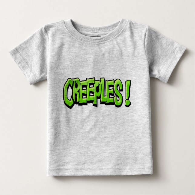 Camiseta de bebê (cinza) (Frente)