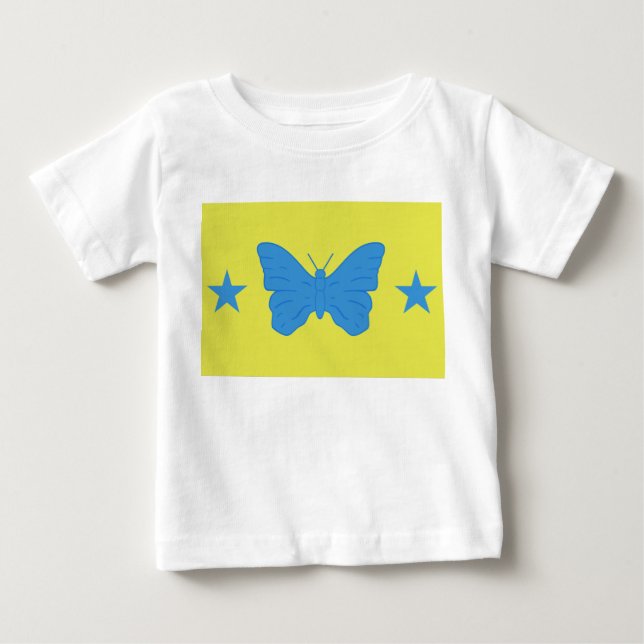 Camiseta de Bebê com Bandeira de Bady Bassit, Bras (Frente)