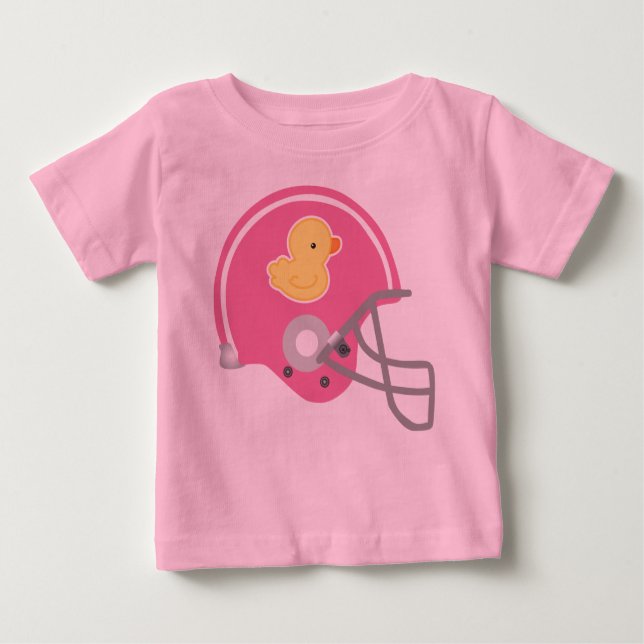 Camiseta De Bebê Com Capacete De Futebol (Frente)